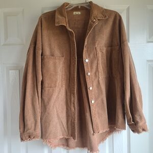 Corduroy shacket